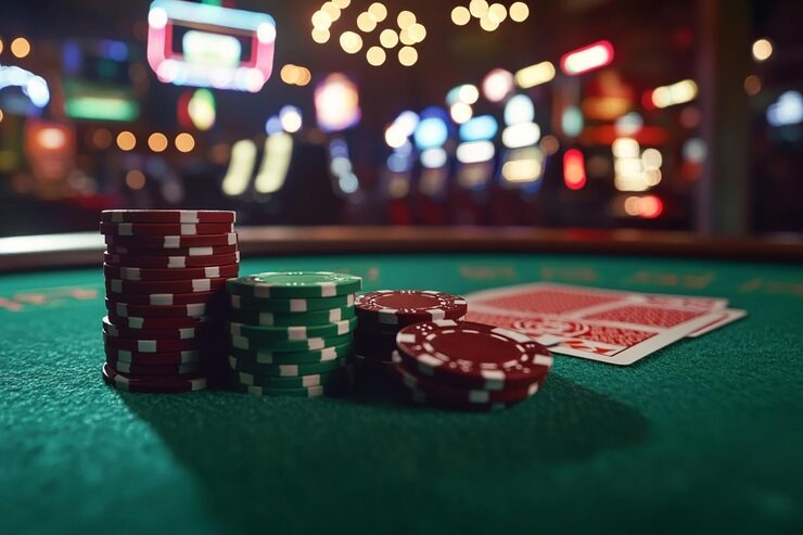 Casino Hold'em betting layout and decision points