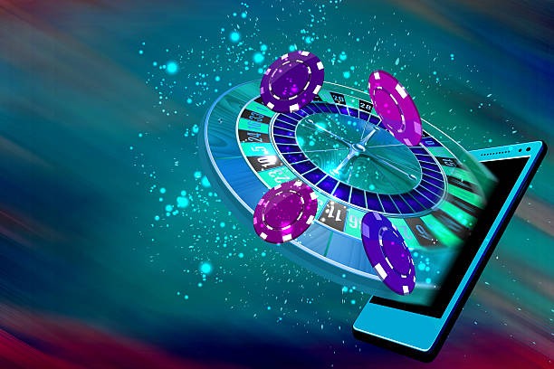 Dealer in action during live spin Dealer spinning the roulette wheel